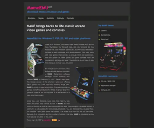 Mameemu.com(MAME emulator @ Download MAME Games) Screenshot