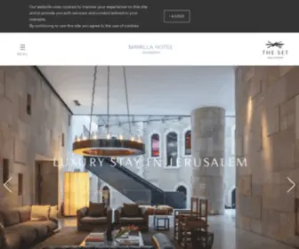 Mamillahotel.com(Jerusalem Luxury Hotels) Screenshot
