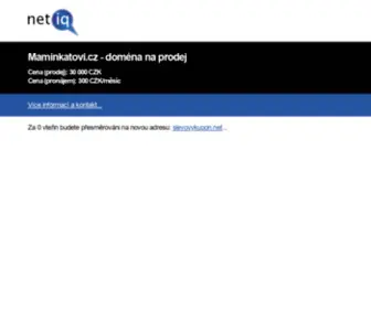 Maminkatovi.cz(Doména) Screenshot