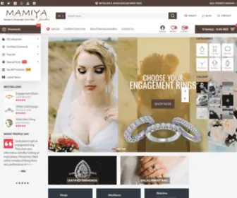 Mamiyadiamonds.com(Jewelry store in Dubai) Screenshot