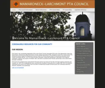 Mamkschoolspta.org(Mamaroneck-Larchmont PTA Council) Screenshot