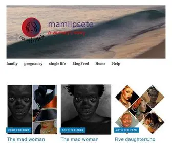 Mamlipsete.com(A woman's story) Screenshot