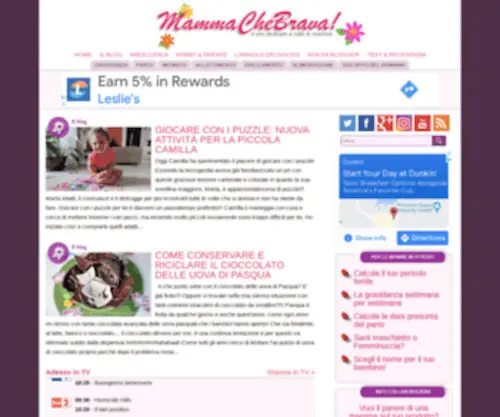 Mammachebrava.com(Il sito per la mamma) Screenshot