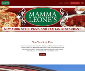 Mammaleones.com(Mamma Leone's) Screenshot