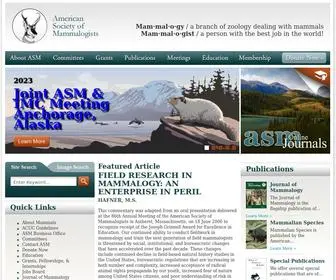 Mammalsociety.org(American Society of Mammalogists) Screenshot