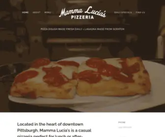 Mammaluciapittsburgh.com(Mamma Lucia's Pizzeria) Screenshot