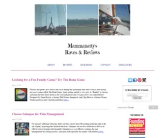 Mammanatty.com(Mammanattys Raves and Reviews) Screenshot
