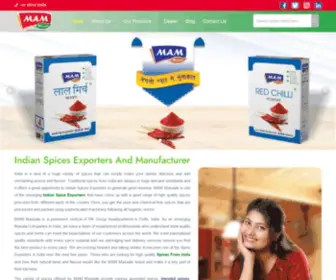 Mammasaale.com(We are Indian Spices Exporters and Spice Manufacturer in Delhi. Our aim) Screenshot