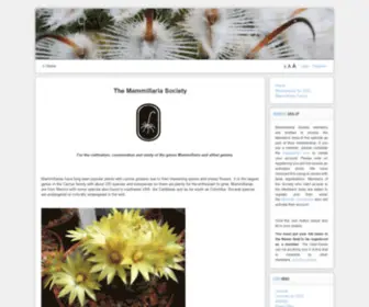 Mammillaria.net(Mammillaria Society) Screenshot