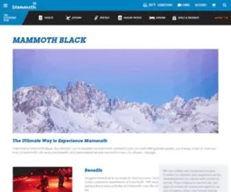 Mammothblack.com(Mammoth Black Membership for Mammoth Mountain) Screenshot