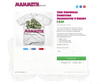 Mammothbrand.com(Mammoth Brand) Screenshot