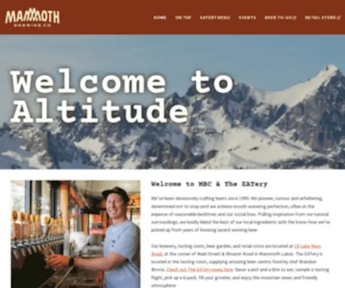 Mammothbrewingco.com(Altitude) Screenshot