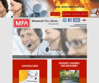 Mammothfire.com(Mammoth Fire Alarms) Screenshot