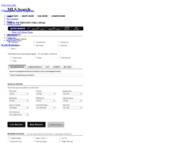 Mammothlakesmls.com(Mammoth Lakes Real Estate) Screenshot