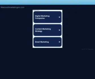 Mammothmarketinginc.com(Mammothmarketinginc) Screenshot
