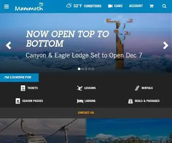 Mammothmountain.com(California's Best Skiing & Snowboarding) Screenshot