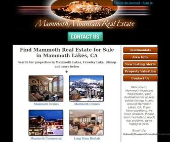 Mammothmountainrealestate.com(Mammoth Real Estate home and condo property search) Screenshot