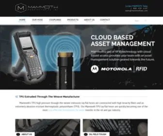 Mammothokc.com(Mammoth Manufacturing Thermoplastic Polyurethane Hose) Screenshot