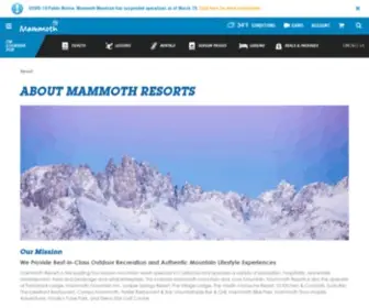 Mammothresorts.com(Mammoth Resorts) Screenshot