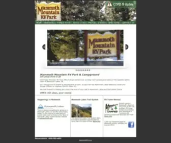 Mammothrv.com(Mammoth Mountain RV Park & Campground offers year) Screenshot