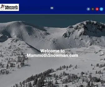Mammothsnowman.com(Mammoth Mountain Ski Area Snow Report & Weather Forecast) Screenshot