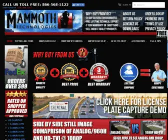 Mammothtechnologies.com(8 channel dvr) Screenshot