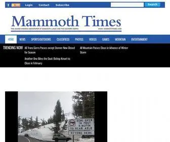Mammothtimes.com(Mammoth times) Screenshot