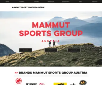 Mammutsportsgroup.at(Mammut Sports Group Austria) Screenshot