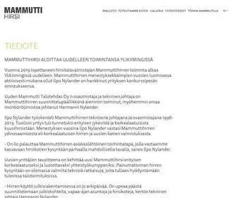 Mammuttihirsi.fi(Aina vahvempi) Screenshot