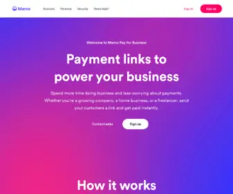 Mamopay.com(Digital payments and spend management for businesses) Screenshot