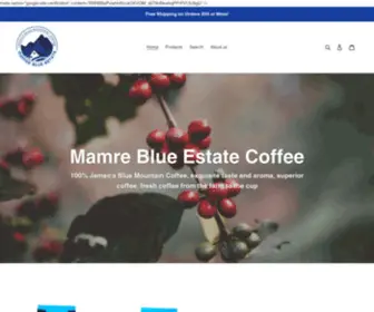 Mamrebluecoffee.com(Mamre Blue Coffee) Screenshot