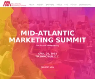 Mamsummit.com(2020 Mid Atlantic Marketing Summit) Screenshot