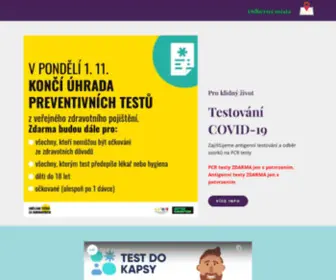 Mamtest.cz(PCR testování) Screenshot