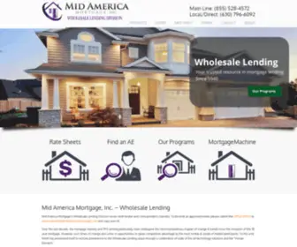 Mamtpo.com(Mid America Mortgage) Screenshot