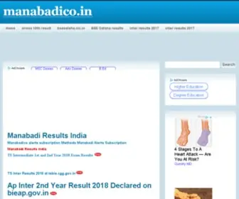 Manabadico.in(Manabadi Results India) Screenshot