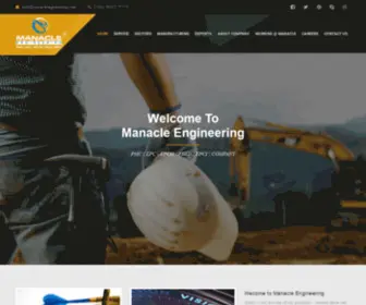 Manacleengineering.com(Manacle Engineering & Infrastructure Limited) Screenshot