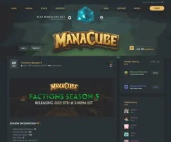 Manacube.com(Home) Screenshot