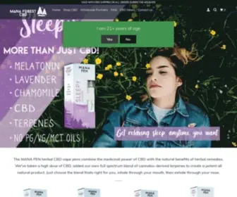 Manaforestcbd.com(Create an Ecommerce Website and Sell Online) Screenshot