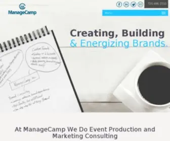 Managecamp.com(Event Production & Marketing Consulting) Screenshot