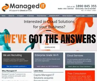 Managed.ie(IT Support and Managed Services for Businesses) Screenshot