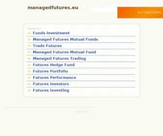 Managedfutures.eu(Domain Details Page) Screenshot