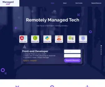 Managedjob.com(Managed Remote Tech Jobs) Screenshot