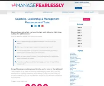 Managefearlessly.com(Manage Fearlessly) Screenshot