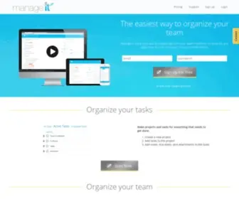 Manageitapp.com(Project management software) Screenshot