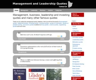 Management-Quotes.net(Management and Leadership Quotes) Screenshot