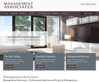 Managementassociatesmt.com(Bozeman Property Management) Screenshot