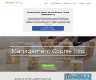 Managementcourses.co.za(Management Courses) Screenshot