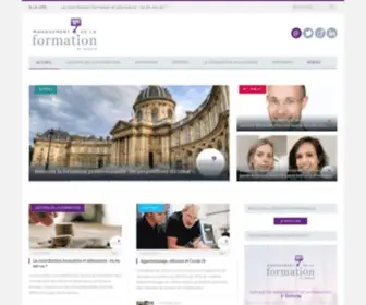 Managementdelaformation.fr(Management de la formation) Screenshot