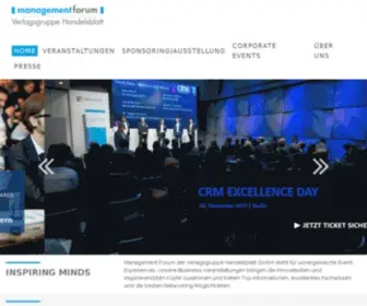 Managementforum.com(Management Forum der Verlagsgruppe Handelsblatt GmbH) Screenshot