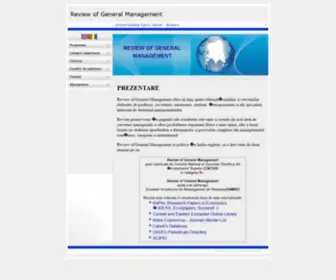 Managementgeneral.ro(Revista de Management General) Screenshot